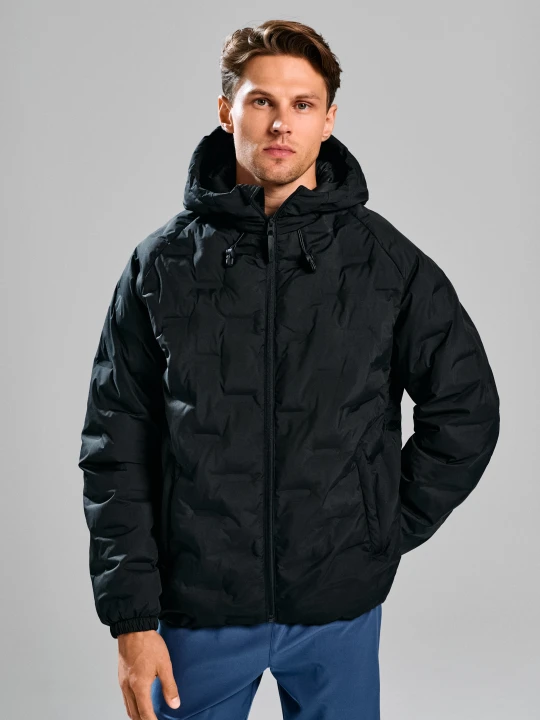 Zdjęcie produktu Sinsay - Kurtka puffer z kapturem SNSY PERFORMANCE - czarny