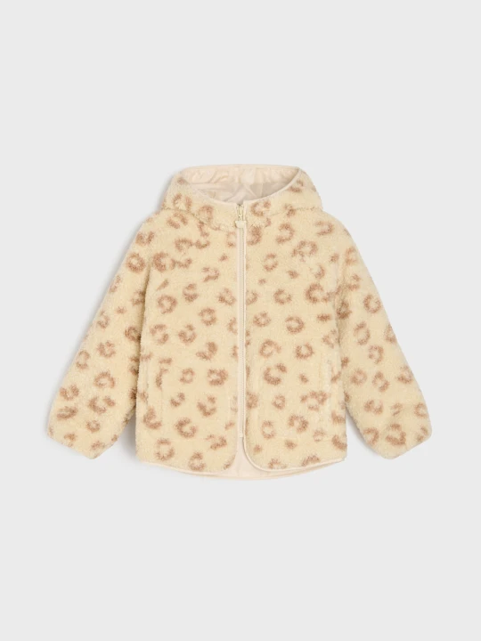 Zdjęcie produktu Sinsay - Kurtka teddy z motywem panterki - beżowy