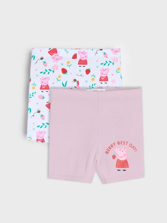 Zdjęcie produktu Sinsay - Legginsowe szorty 2 pack Peppa Pig - niebieski