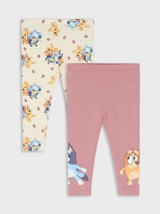 Zdjęcie produktu Sinsay - Legginsy 2 pack Bluey - kremowy