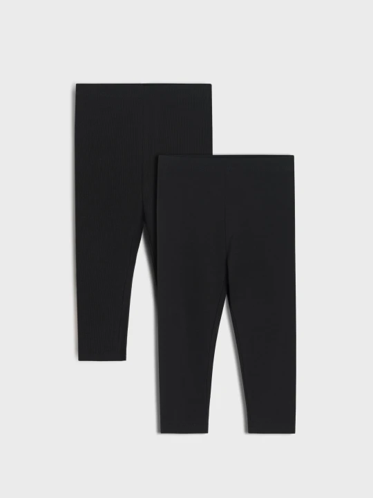 Zdjęcie produktu Sinsay - Legginsy 2 pack - czarny