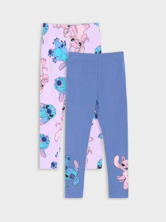 Zdjęcie produktu Sinsay - Legginsy 2 pack Stitch - fioletowy