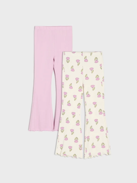 Zdjęcie produktu Sinsay - Legginsy flare 2 pack - wielobarwny