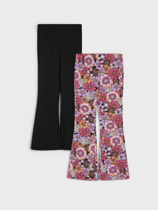 Zdjęcie produktu Sinsay - Legginsy flare 2 pack - wielobarwny