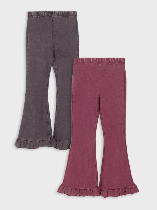 Zdjęcie produktu Sinsay - Legginsy flare 2 pack - wielobarwny