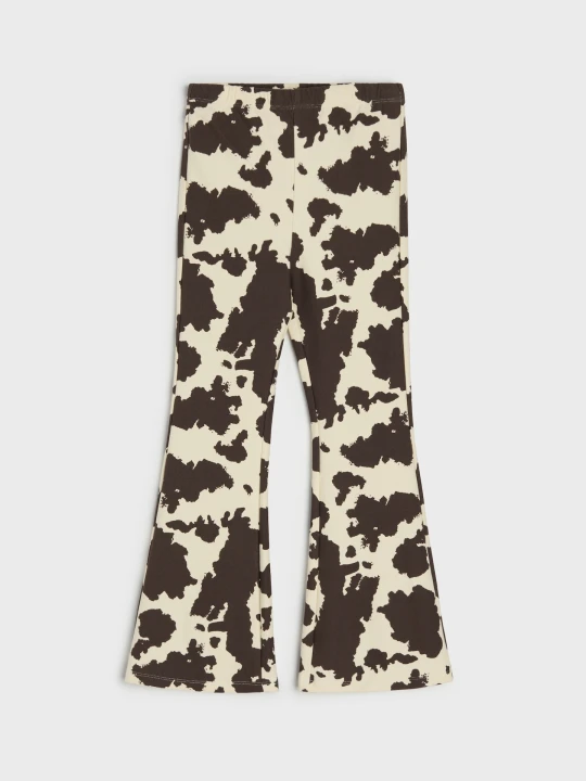 Zdjęcie produktu Sinsay - Legginsy flare w krowie łaty - wielobarwny