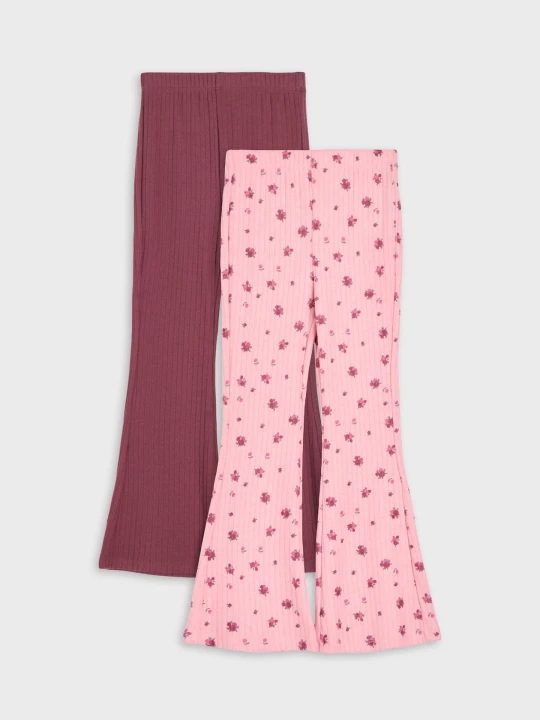 Zdjęcie produktu Sinsay - Legginsy flare z domieszką wiskozy 2 pack - wielobarwny