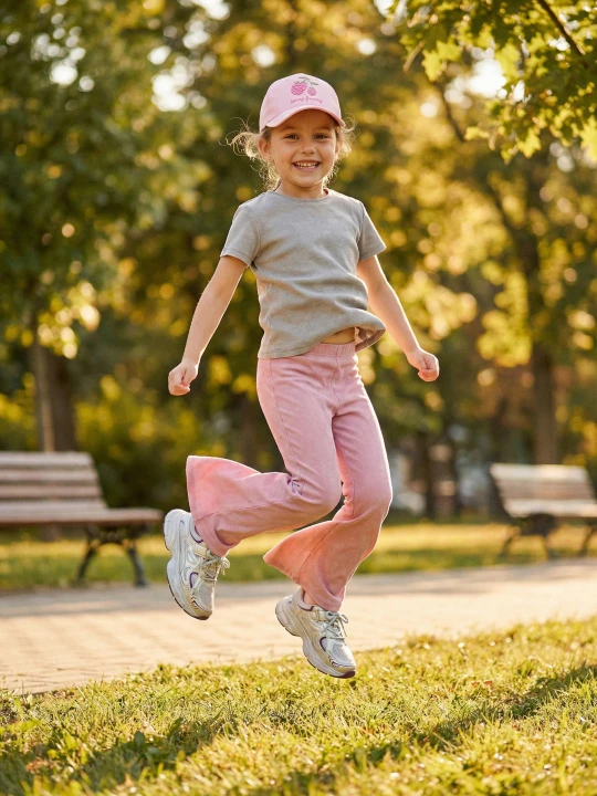 Zdjęcie produktu Sinsay - Legginsy flare z efektem sprania - różowy