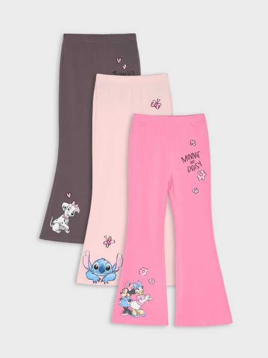Zdjęcie produktu Sinsay - Legginsy flare z nadrukiem 3 pack Disney - wielobarwny