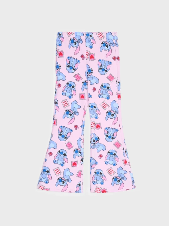 Zdjęcie produktu Sinsay - Legginsy flare z nadrukiem Stitch - różowy
