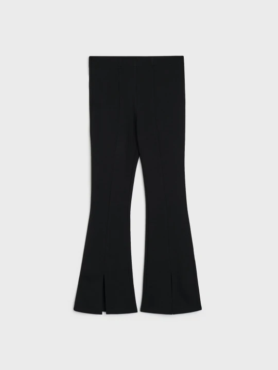 Zdjęcie produktu Sinsay - Legginsy flare z wiskozą - czarny