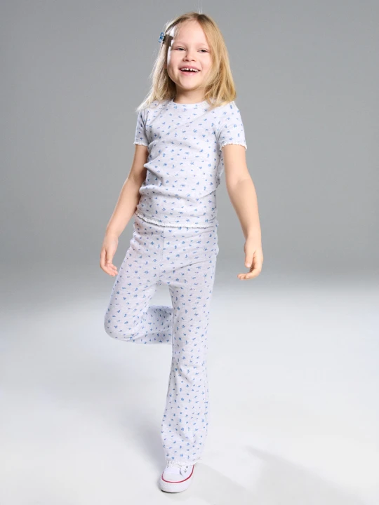 Zdjęcie produktu Sinsay - Legginsy flare ze wzorem - szary