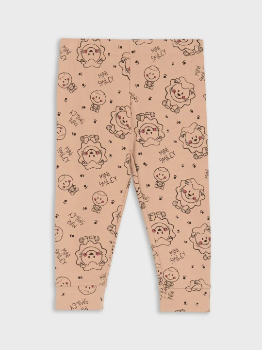 Zdjęcie produktu Sinsay - Legginsy Mini Smiley® - brązowy