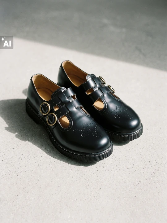 Zdjęcie produktu Sinsay - Loafersy z klamrami z imitacji skóry - czarny
