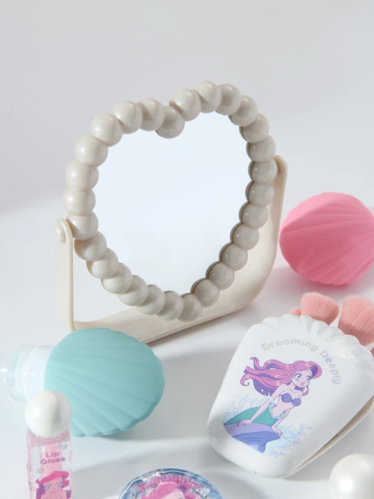 Zdjęcie produktu Sinsay - Lusterko kosmetyczne w kształcie serca Disney Princess - biały