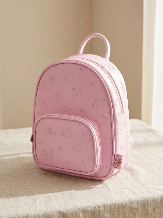 Zdjęcie produktu Sinsay - Mały plecak z tłoczonym wzorem Hello Kitty - różowy