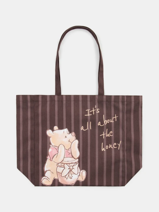 Zdjęcie produktu Sinsay - Materiałowa torba shopper Winnie the Pooh - wielobarwny