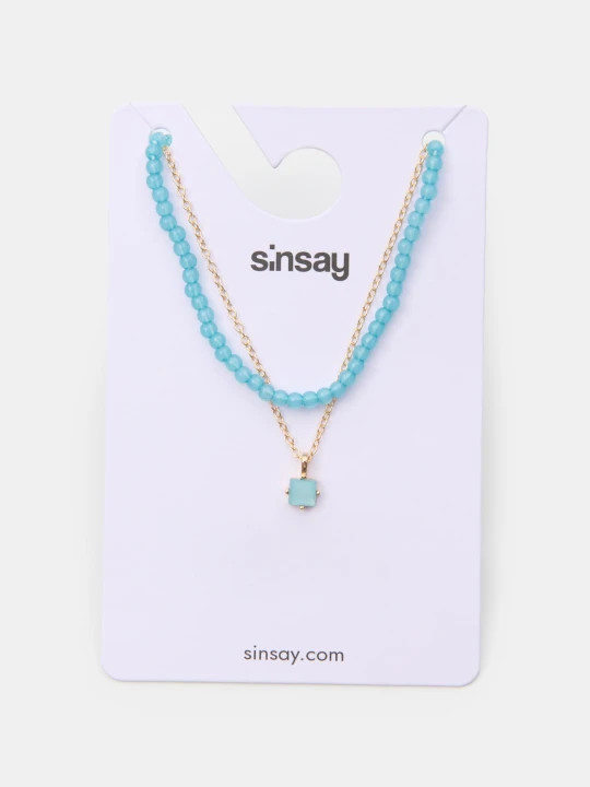 Zdjęcie produktu Sinsay - Naszyjniki 2 pack - wielobarwny