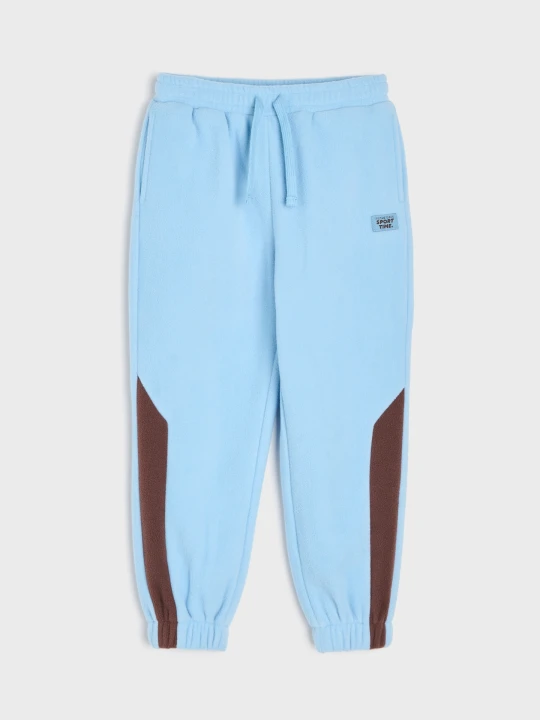 Zdjęcie produktu Sinsay - Ocieplane spodnie polarowe jogger - niebieski