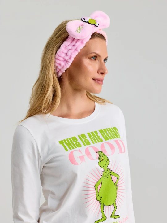 Zdjęcie produktu Sinsay - Opaska na głowę z kokardą Grinch - różowy
