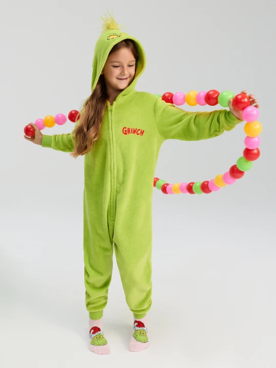 Zdjęcie produktu Sinsay - Pajacyk z haftem Grinch - zielony