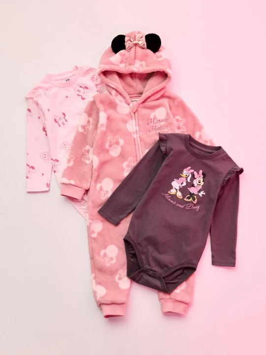 Zdjęcie produktu Sinsay - Pajacyk z kapturem Minnie Mouse - różowy