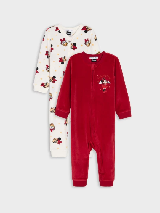 Zdjęcie produktu Sinsay - Pajacyki z bawełną i nadrukiem Minnie Mouse - czerwony
