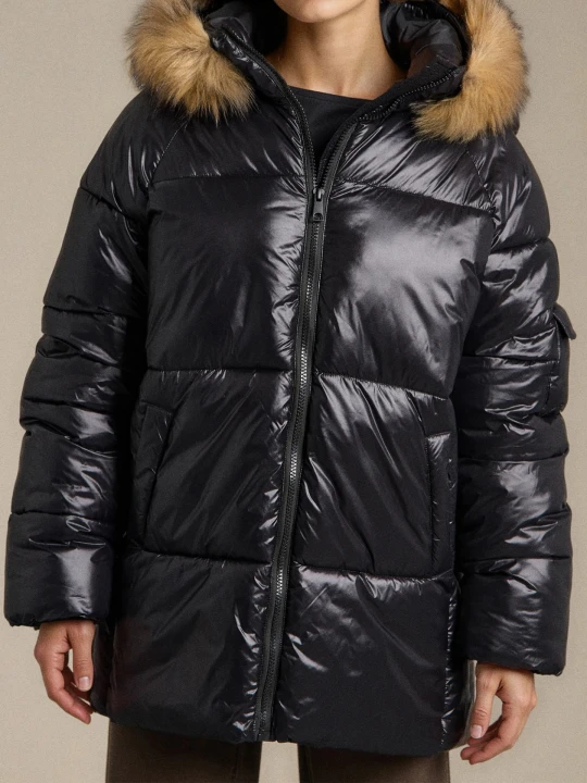 Zdjęcie produktu Sinsay - Pikowana kurtka puffer - czarny