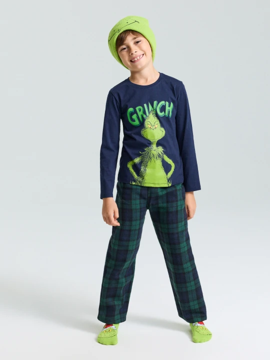 Zdjęcie produktu Sinsay - Piżama dwuczęściowa Grinch - granatowy