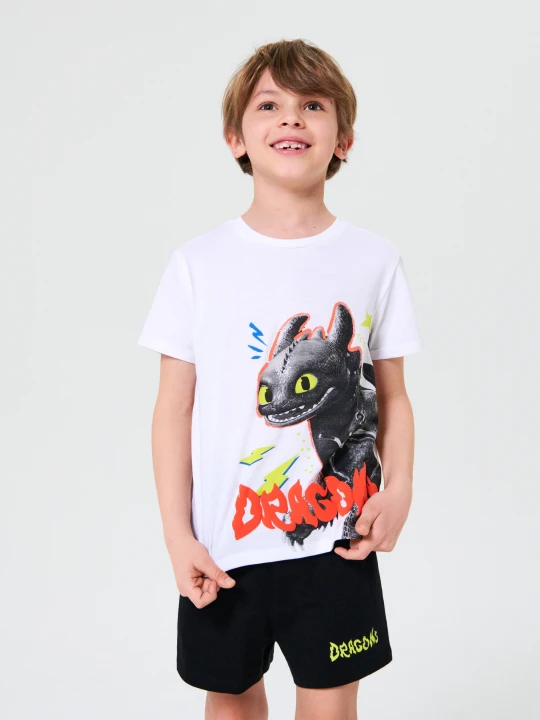 Zdjęcie produktu Sinsay - Piżama dwuczęściowa How to train your dragon - biały