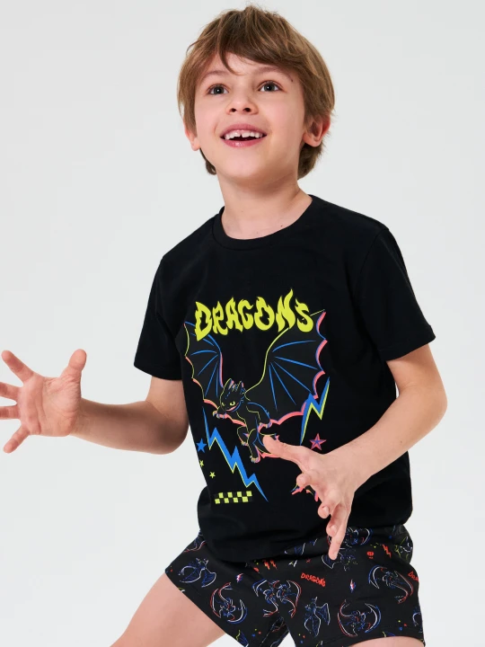 Zdjęcie produktu Sinsay - Piżama dwuczęściowa How to train your dragon - czarny