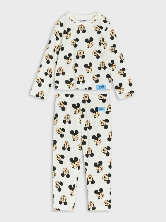 Zdjęcie produktu Sinsay - Piżama dwuczęściowa Mickey Mouse - kremowy