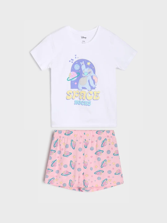 Zdjęcie produktu Sinsay - Piżama dwuczęściowa Stitch - biały