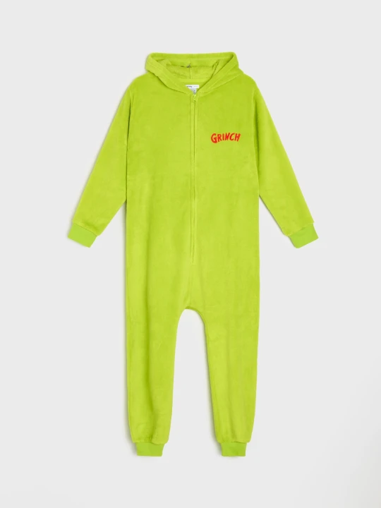 Zdjęcie produktu Sinsay - Piżama z kapturem i haftem Grinch - zielony