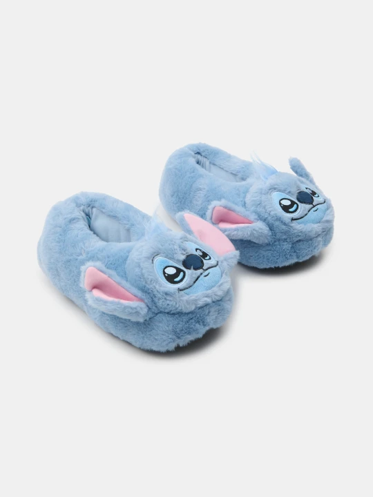 Zdjęcie produktu Sinsay - Pluszowe kapcie z elementami 3D Stitch - niebieski
