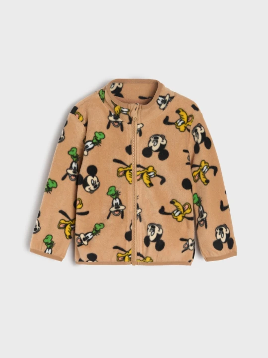 Zdjęcie produktu Sinsay - Polar na zamek Mickey Mouse - brązowy