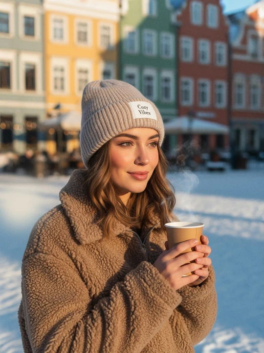 Zdjęcie produktu Sinsay - Prążkowana czapka beanie - beżowy