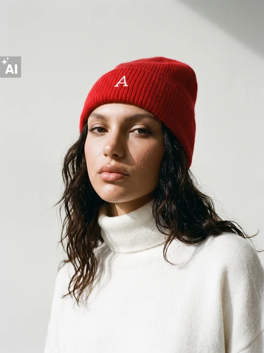 Zdjęcie produktu Sinsay - Prążkowana czapka beanie - czerwony