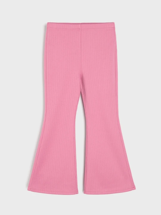 Zdjęcie produktu Sinsay - Prążkowane legginsy flare - fioletowy