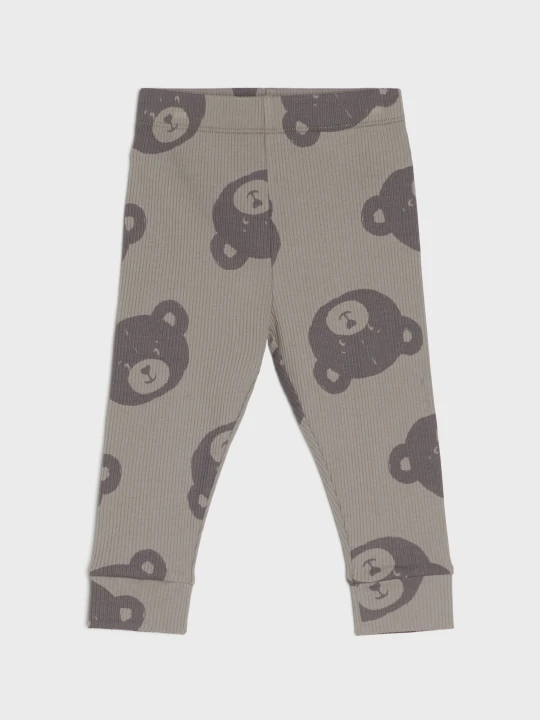 Zdjęcie produktu Sinsay - Prążkowane legginsy ze wzorem - szary