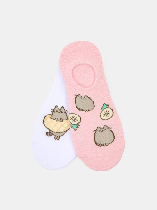 Zdjęcie produktu Sinsay - Prążkowane skarpetki 2 pack Pusheen the Cat - wielobarwny