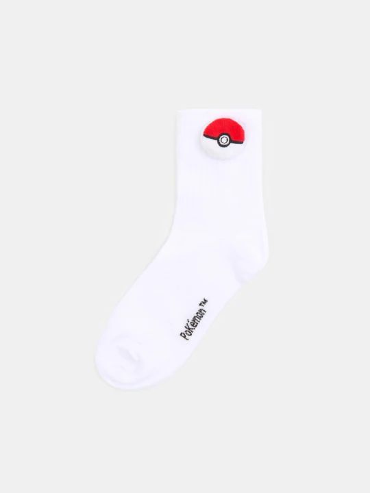Zdjęcie produktu Sinsay - Prążkowane skarpetki Pokémon - biały