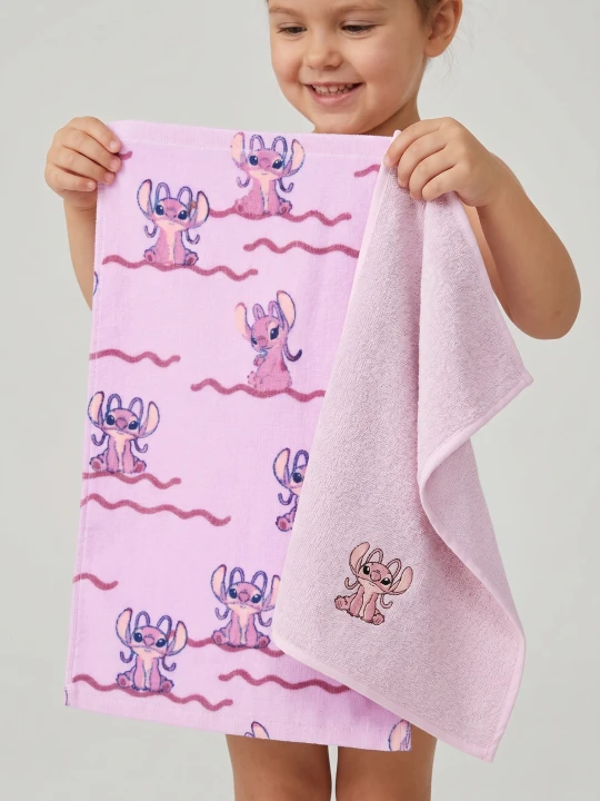 Zdjęcie produktu Sinsay - Ręczniki bawełniane 2 pack Stitch - fioletowy