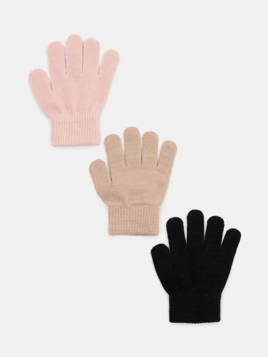 Zdjęcie produktu Sinsay - Rękawiczki 3 pack - czarny