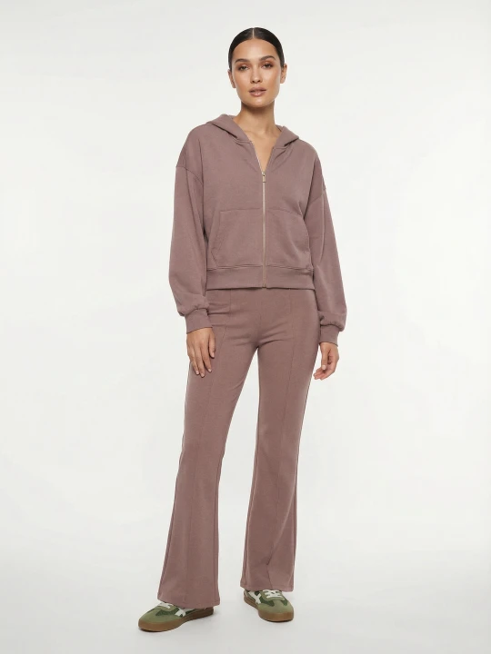 Zdjęcie produktu Sinsay - Rozpinana bluza soft touch z domieszką wiskozy - brązowy