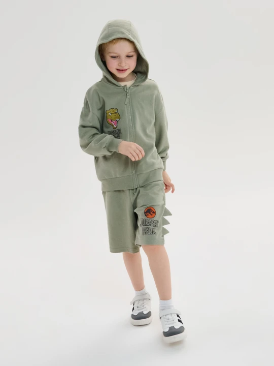 Zdjęcie produktu Sinsay - Rozpinana bluza z kapturem Jurassic Park - zielony