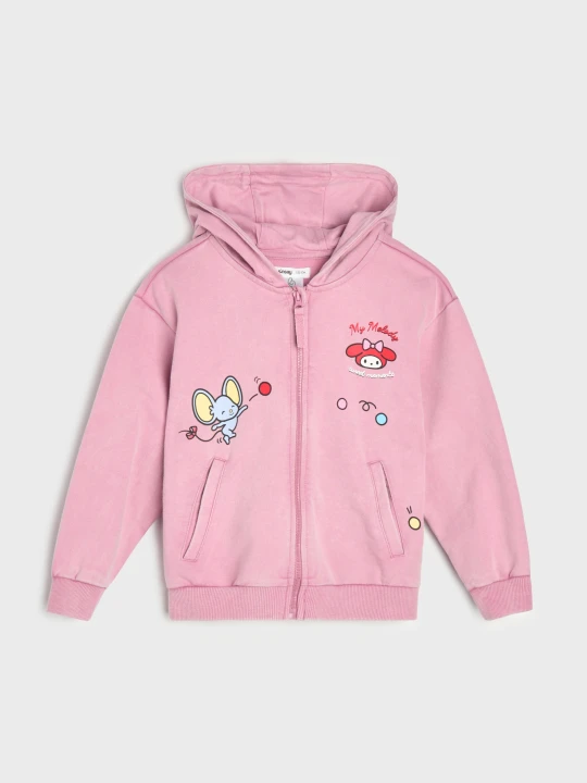 Zdjęcie produktu Sinsay - Rozpinana bluza z kapturem My Melody - różowy