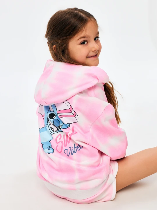 Zdjęcie produktu Sinsay - Rozpinana bluza z kapturem Stitch - wielobarwny