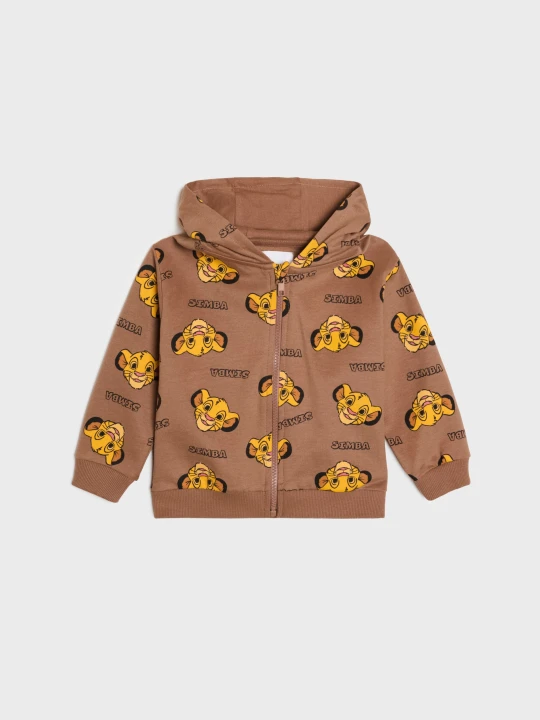 Zdjęcie produktu Sinsay - Rozpinana bluza z kapturem The Lion King - brązowy