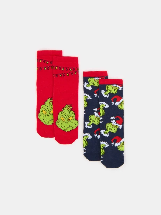 Zdjęcie produktu Sinsay - Skarpetki 2 pack Grinch - wielobarwny
